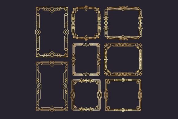 Celebrate in Style: Embracing the Art Deco Frames Wedding Template