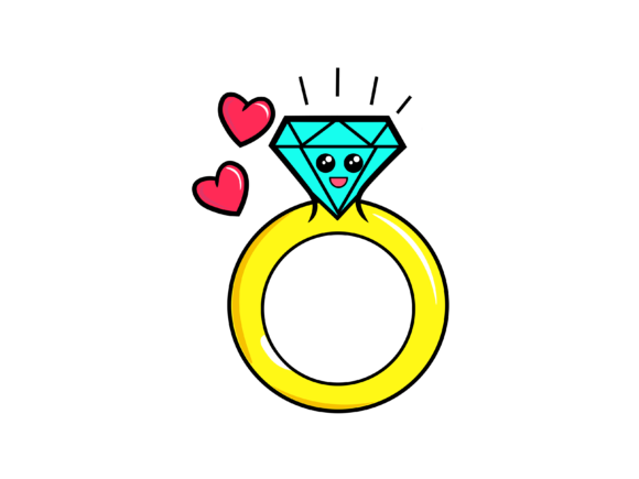 Designing with Love: Valentines Wedding Ring Illustrations
