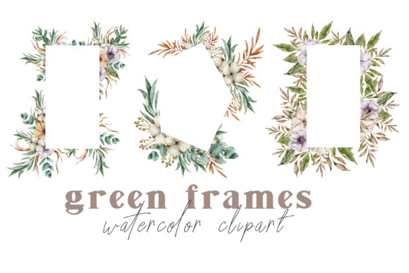 Elegant Watercolor Frames for Your Wedding Stationery