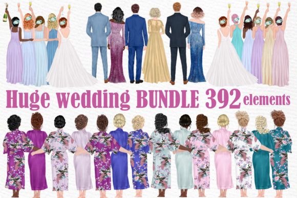 Elevate Your Wedding Designs with This Clipart Bundle
