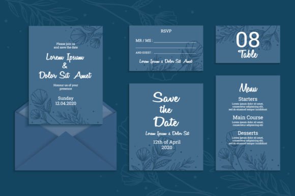 Hand Draw Floral Wedding Invitation: A Designer's Dream Asset