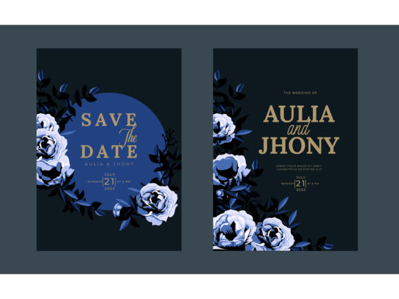 Hand Drawn Floral Wedding Invitation: Your Elegant Design Asset
