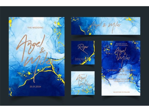 Modern Abstract Luxury Wedding: Defining Elegance with Type