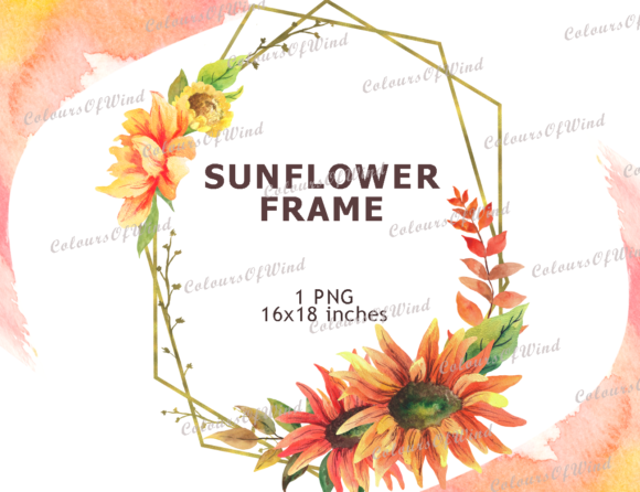 Sunflower Gold Wedding Frame Logo PNG: A Designer's Secret Weapon