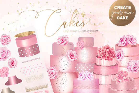 Sweeten Your Projects with Pink Cakes Creator Clipart