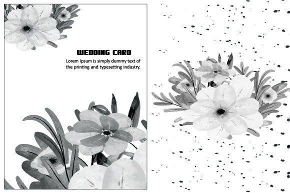 Watercolor Flower Wedding Card Template: A Designer's Dream Asset