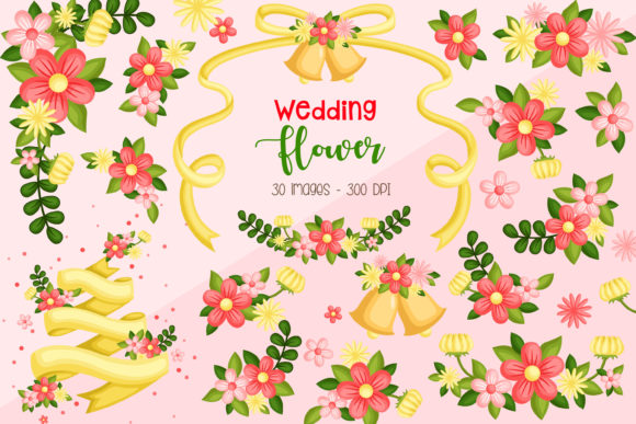 Wedding Flower Floral Clipart for Creative Projects
